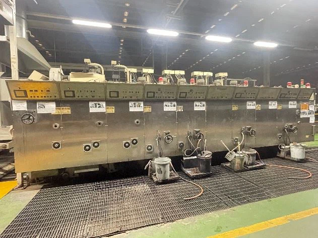 Prensa de impresión de cajas de cartón corrugado usada